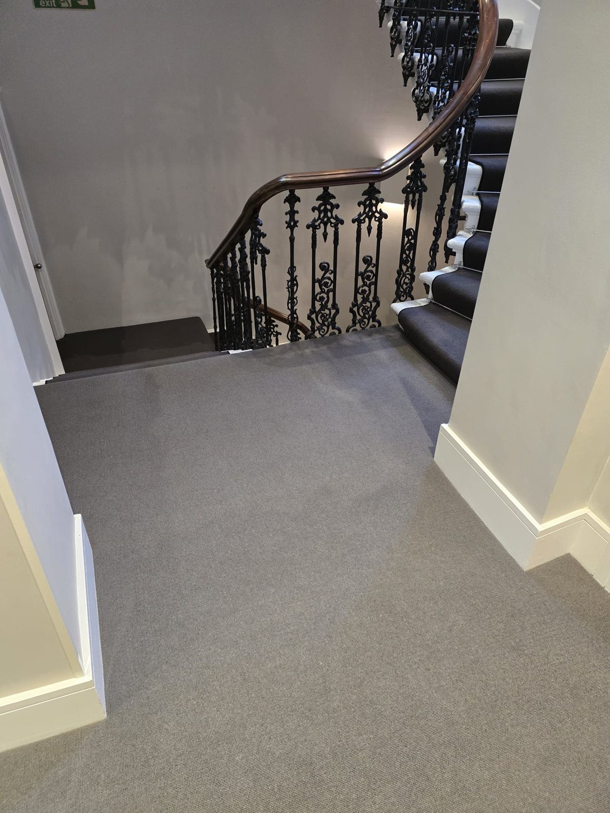 Communal staircase carpet